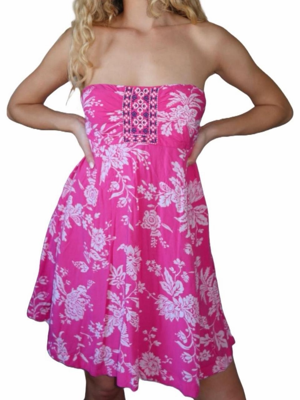 Abercrombie and Fitch Pink Floral Sundress